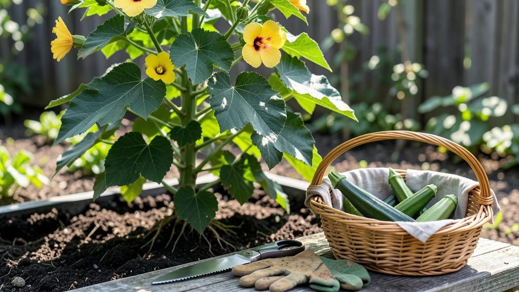 When to Pick Okra from the Garden: 5 Inches Long and Firm for Peak Flavor