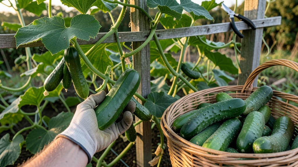 When to Pick Cucumbers From Garden: Size, Color, and Texture Tricks for Crisp Harvests