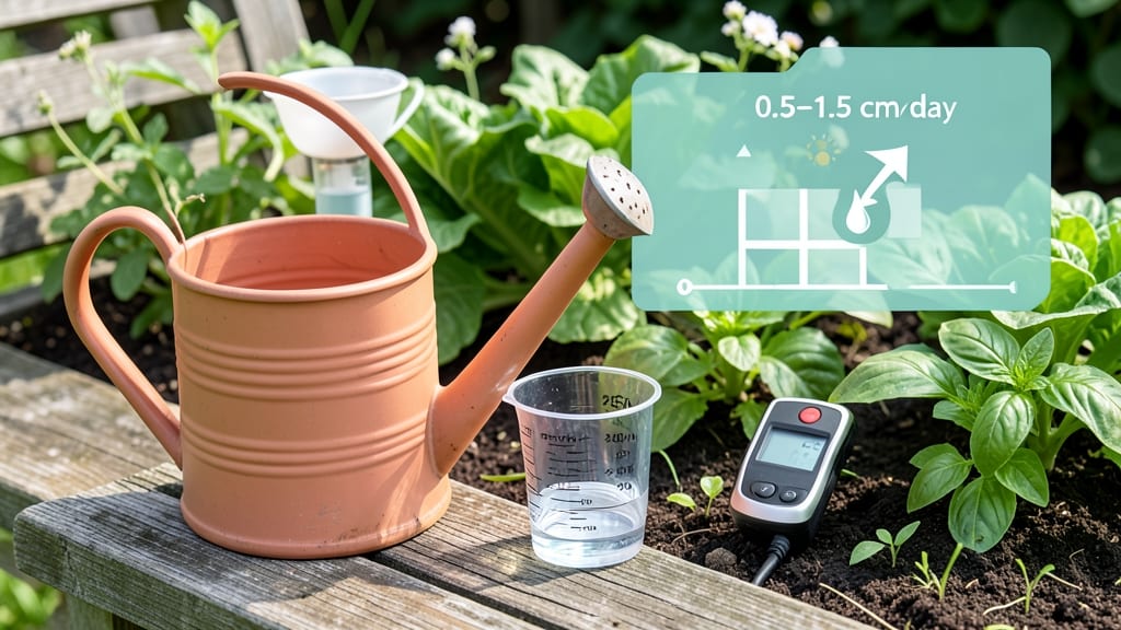 How Much Water Does a Garden Need Per Day: Daily Rates by Plant Type and Climate Zones