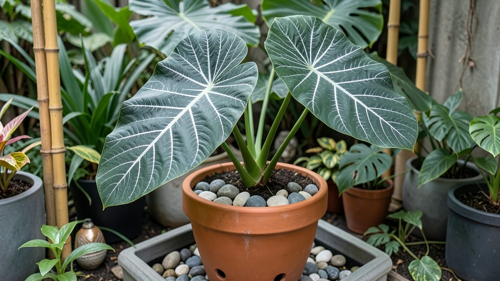 Alocasia Garden Ideas: Bold Foliage Layouts for High-Impact Borders