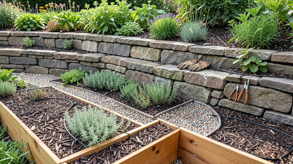 Rock Wall Raised Garden Beds: 5 Space-Saving Designs With Drainage Tips