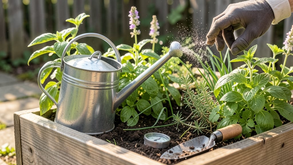How Often to Water Herb Gardens: Soil-Moisture Test Triggers Growth